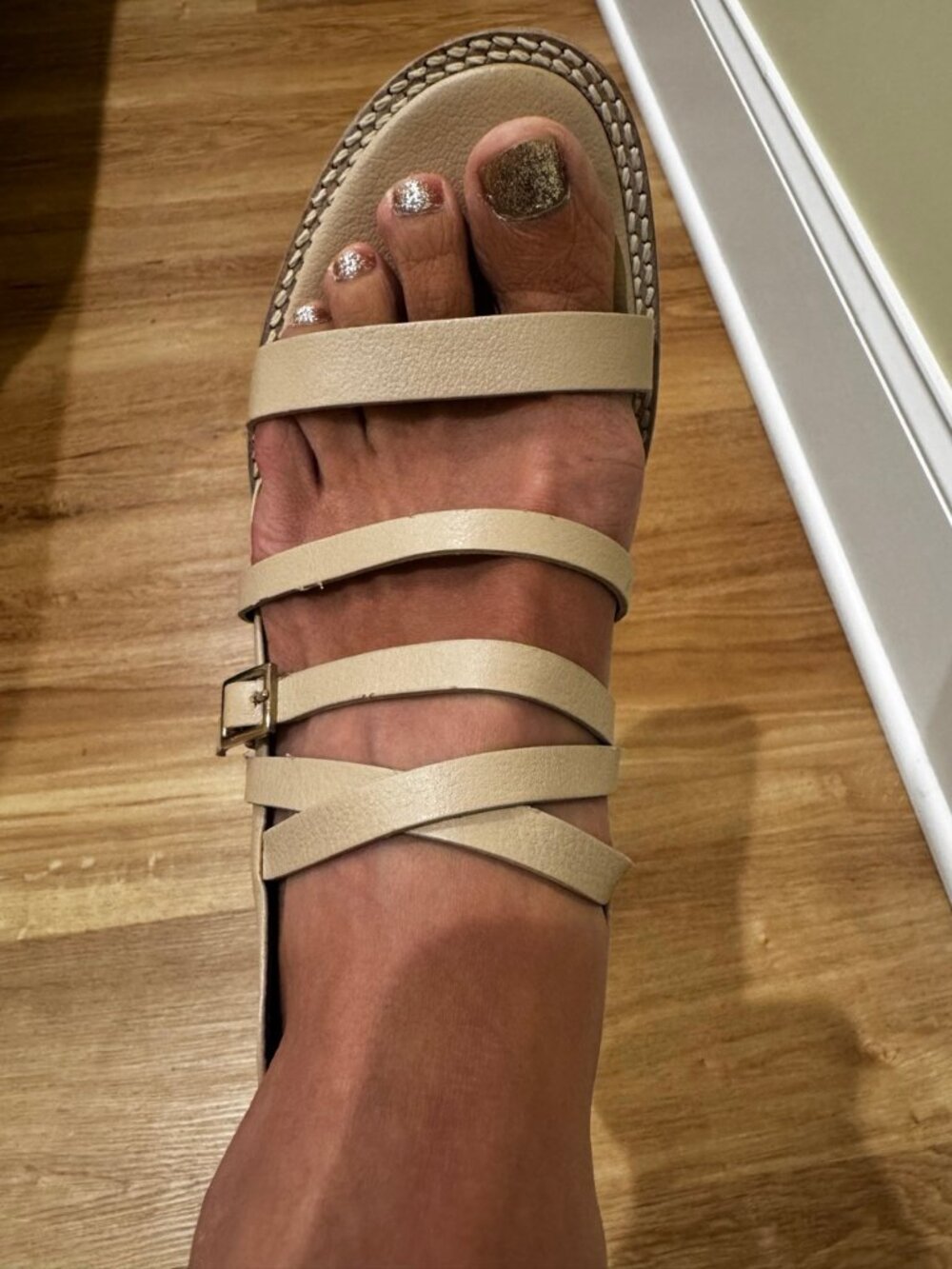 Tibi Women’s Nude Block Heel Sandals with Ankle Straps Contemporary Sz 39 US 8.5 - Picture 9 of 10
